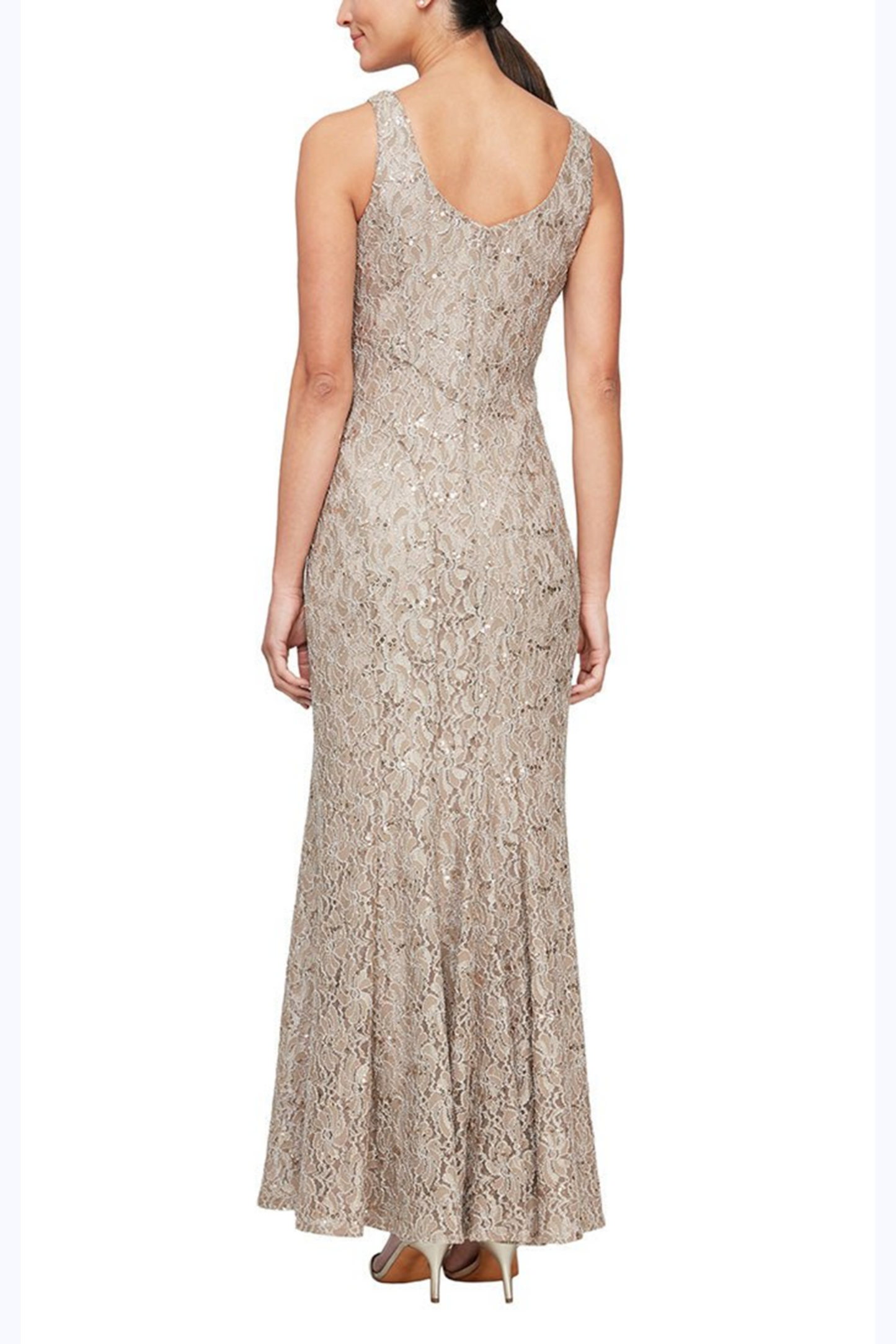 Jeanne Alexander Long Lace Jacket Dress PLUS SIZE