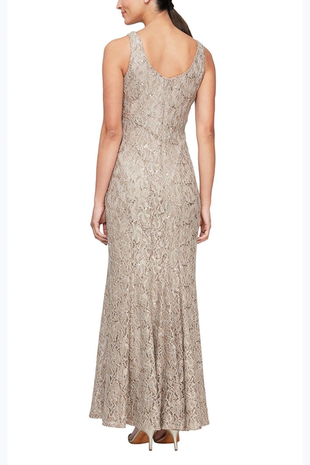 Jeanne Alexander Long Lace Jacket Dress PLUS SIZE