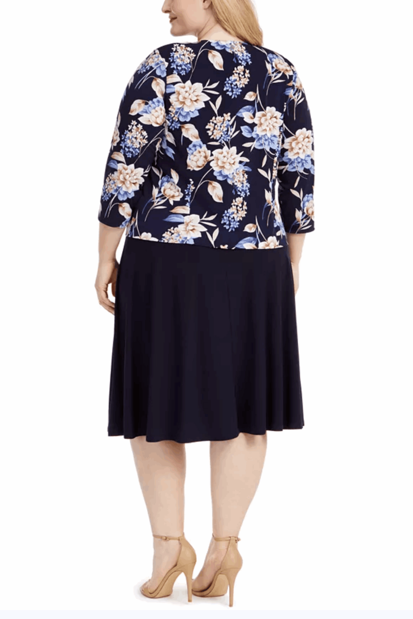 Jessica Howard Floral 2-Pc Jacket Dress PLUS SIZE