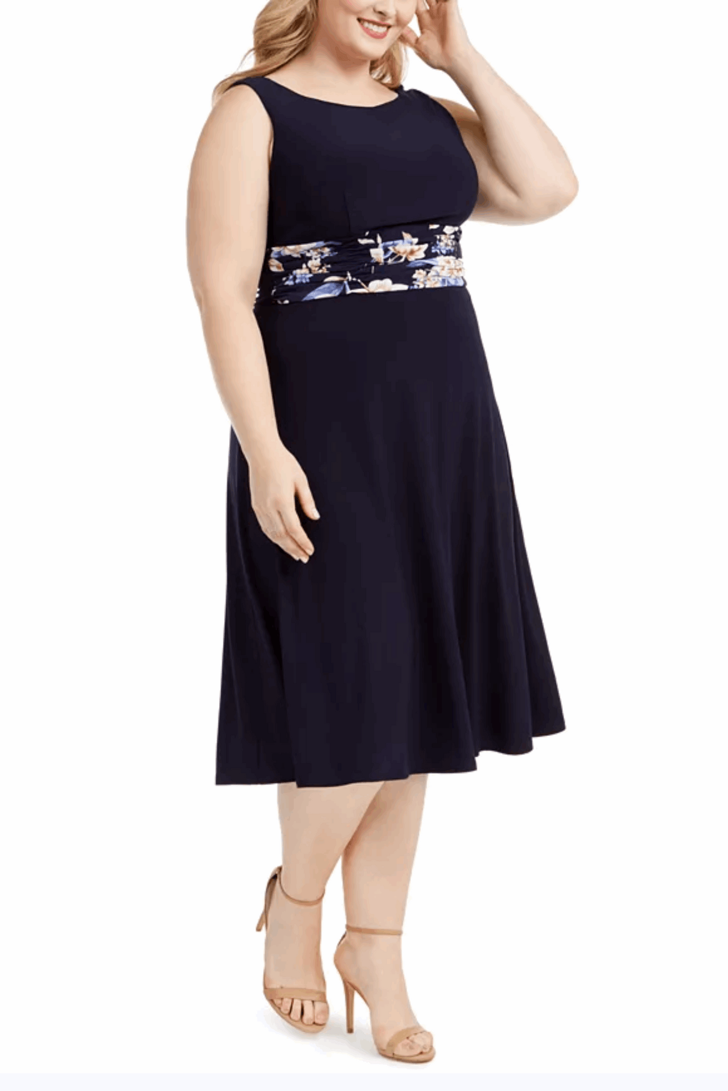 Jessica Howard Floral 2-Pc Jacket Dress PLUS SIZE