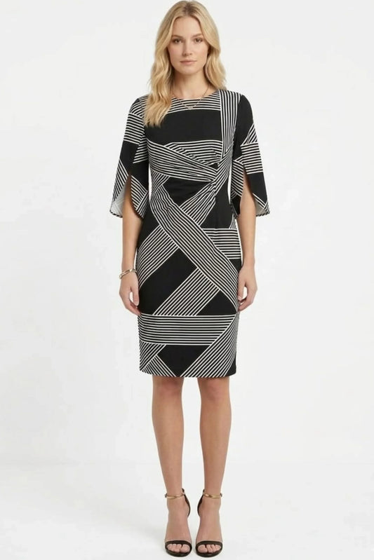 Jessica Rose Split Sleeve Sheath Day Dress