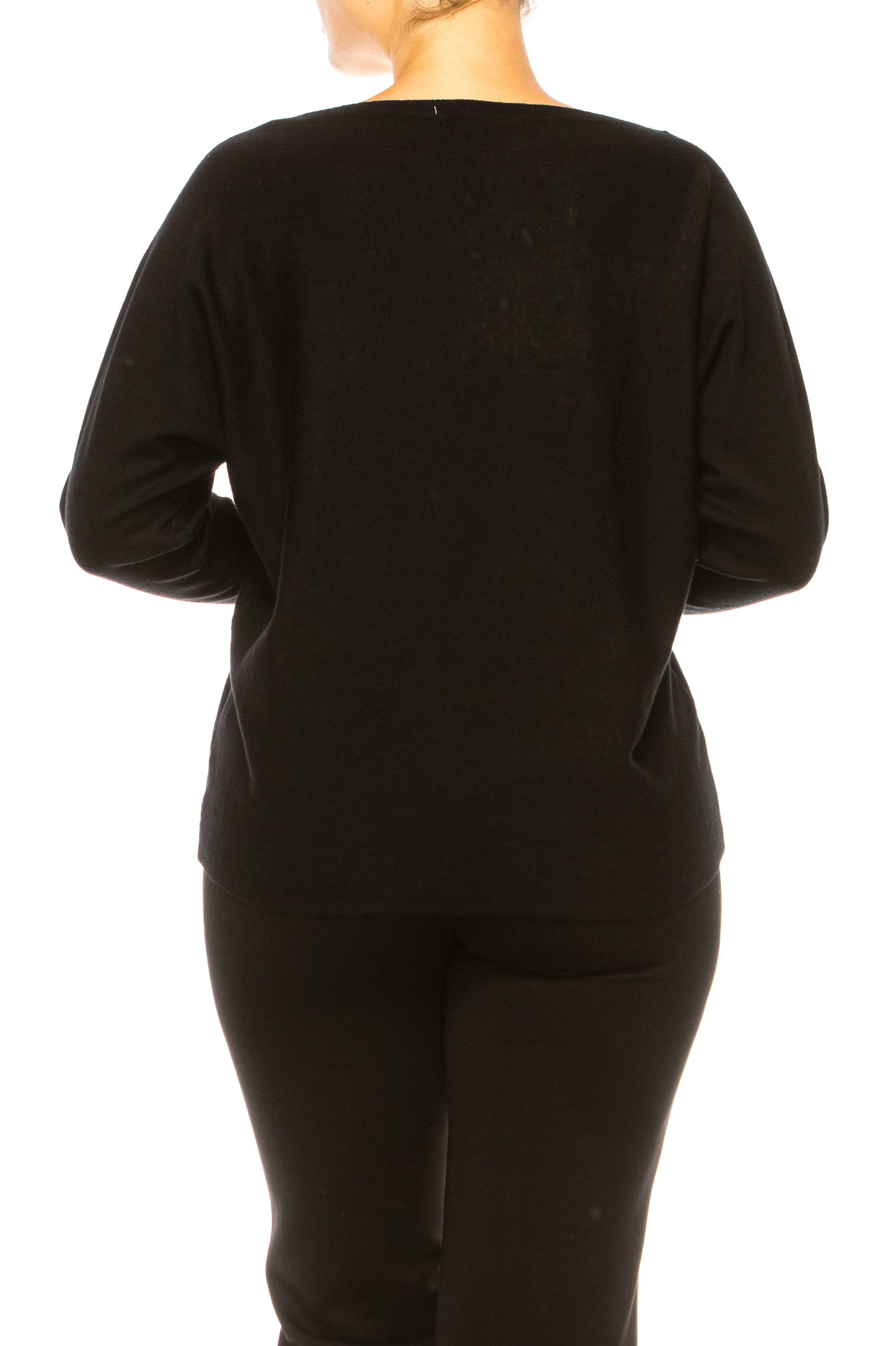 Liv Long Sleeve Embellished Leaves Sweater