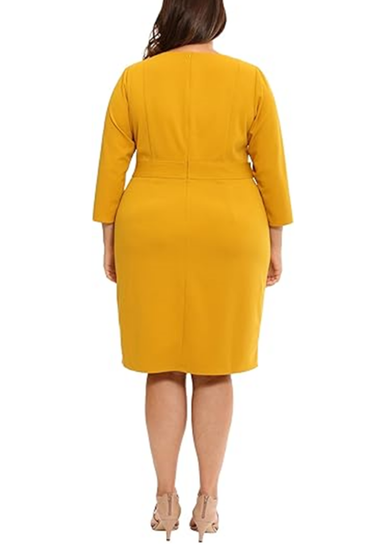 London Times 3/4 Sleeve Sheath Dress PLUS SIZE