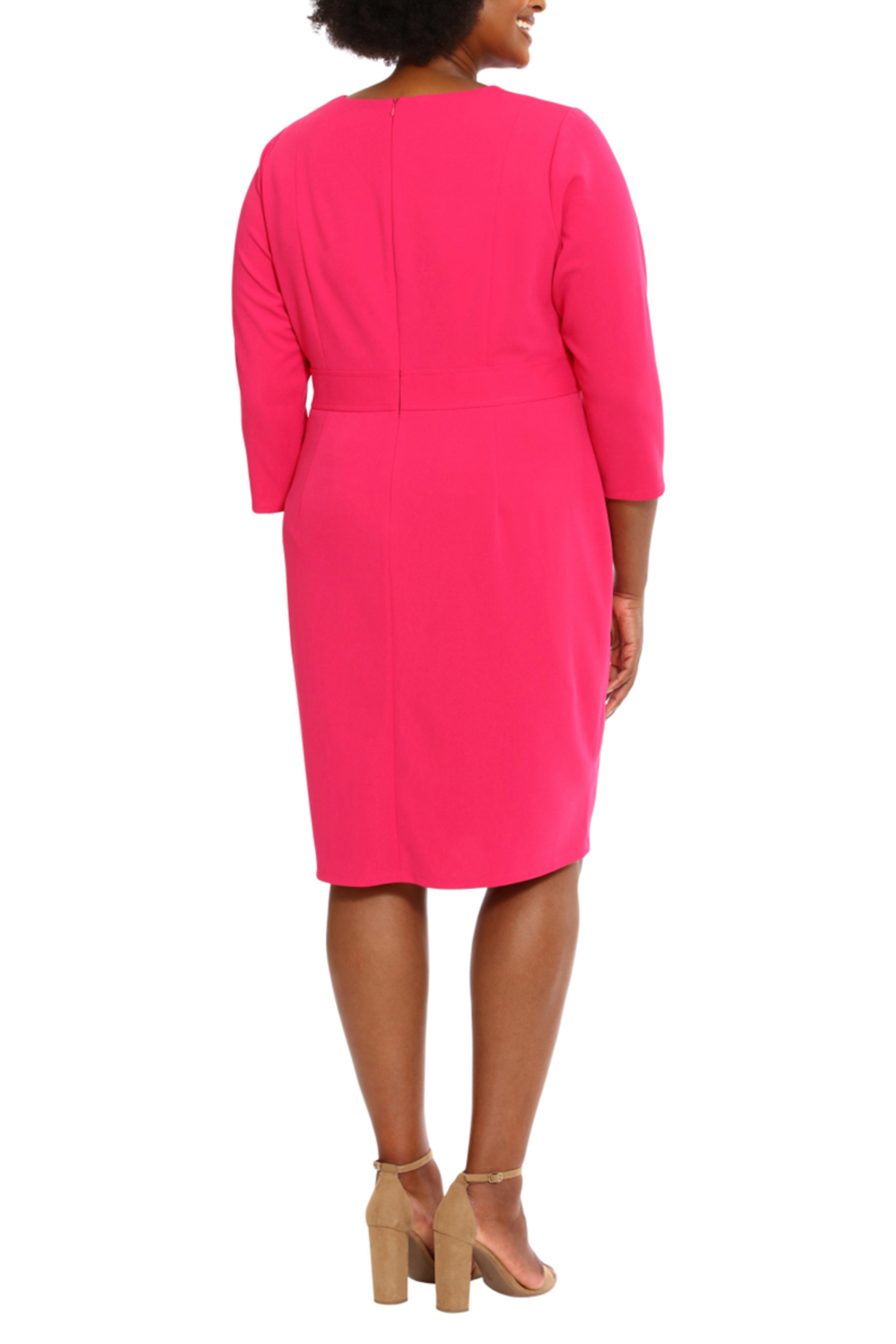London Times 3/4 Sleeve Sheath Dress PLUS SIZE