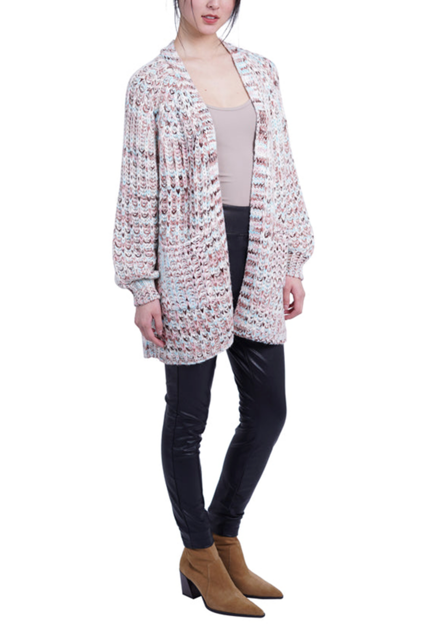 Love Token Metallic Multicolored Cardigan Sweater