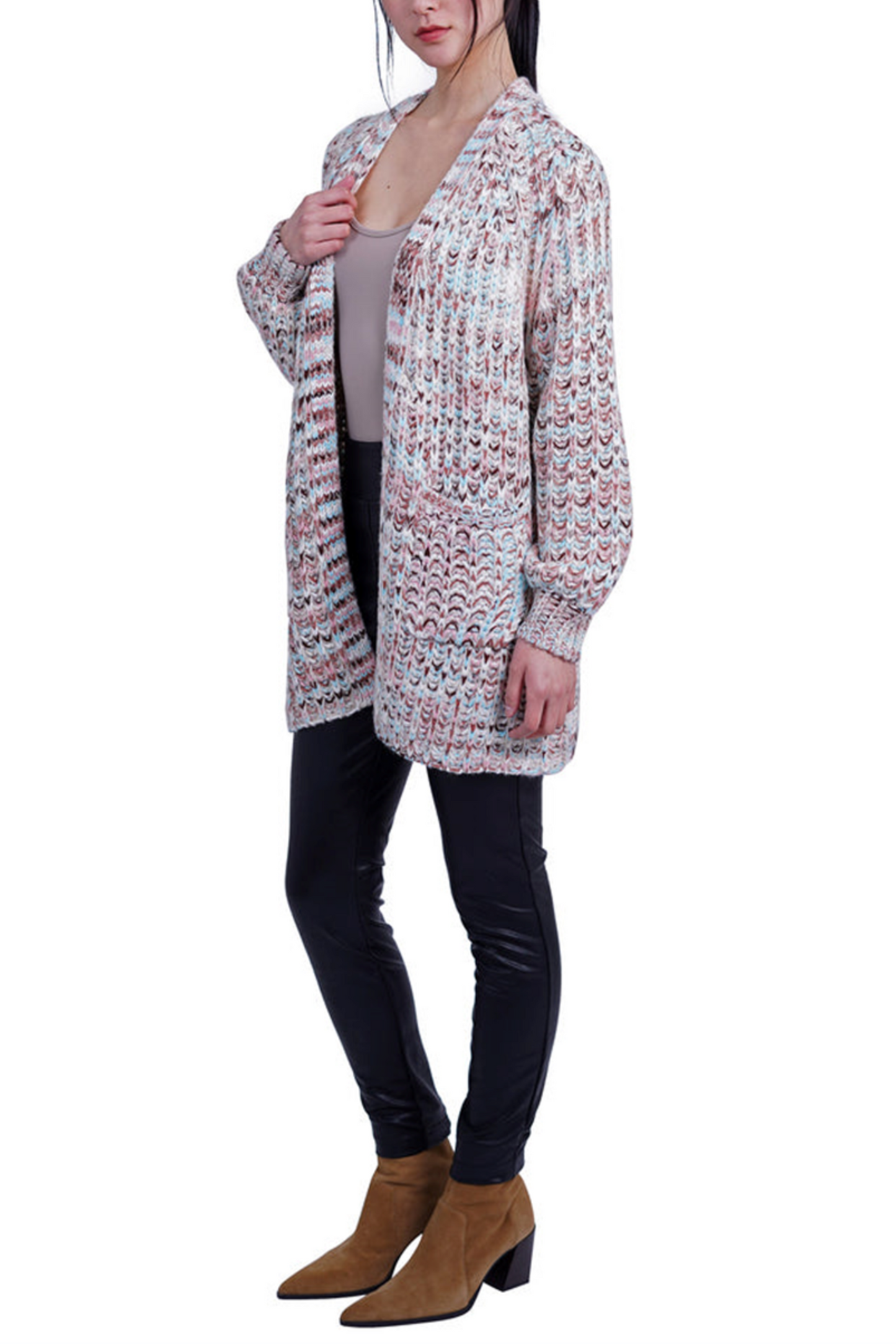 Love Token Metallic Multicolored Cardigan Sweater