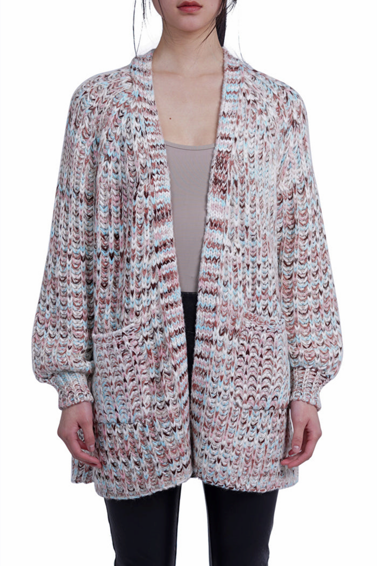 Love Token Metallic Multicolored Cardigan Sweater