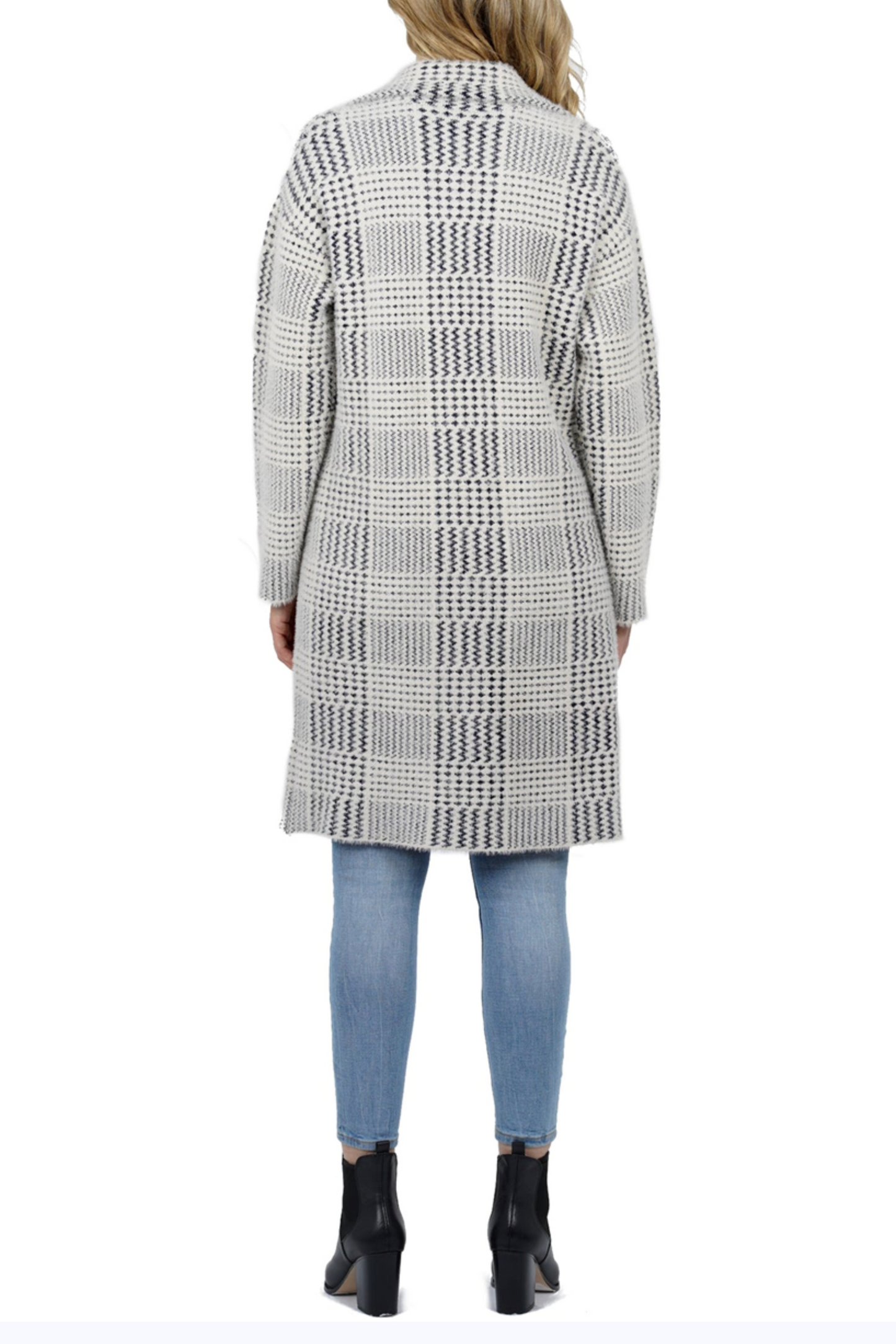 Love Token Multi Geo Print Button Down Coatigan