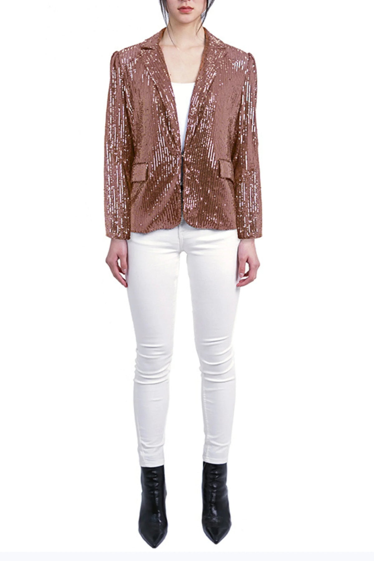 Love Token Evening Sequined Blazer Jacket