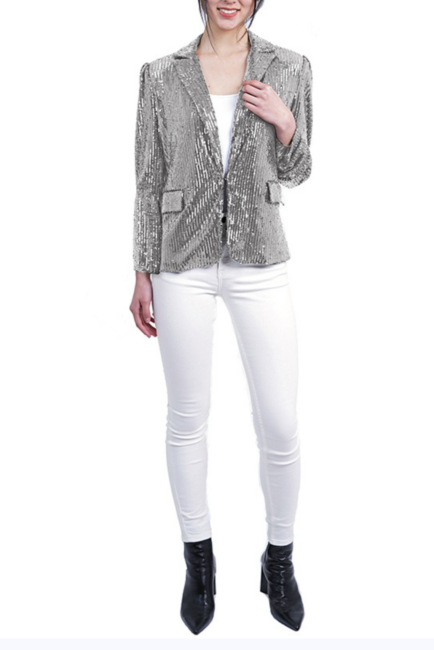 Love Token Evening Sequined Blazer Jacket