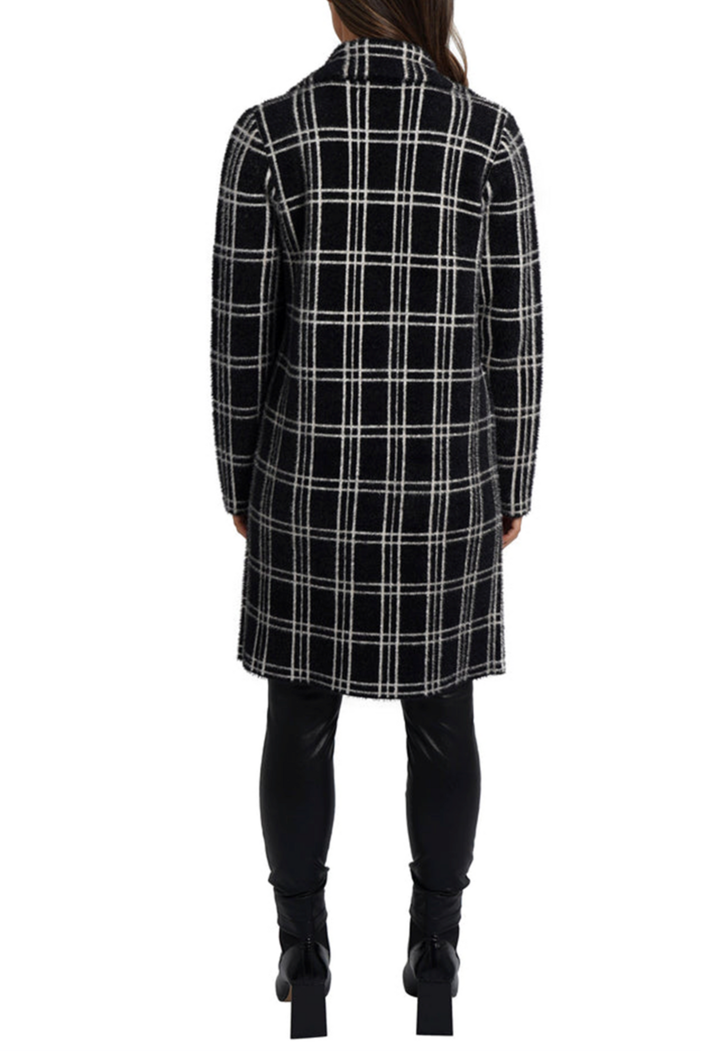 Love Token Plaid Collared Button-Down Coat
