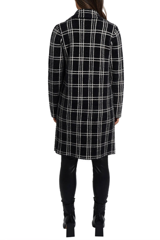 Love Token Plaid Collared Button-Down Coat