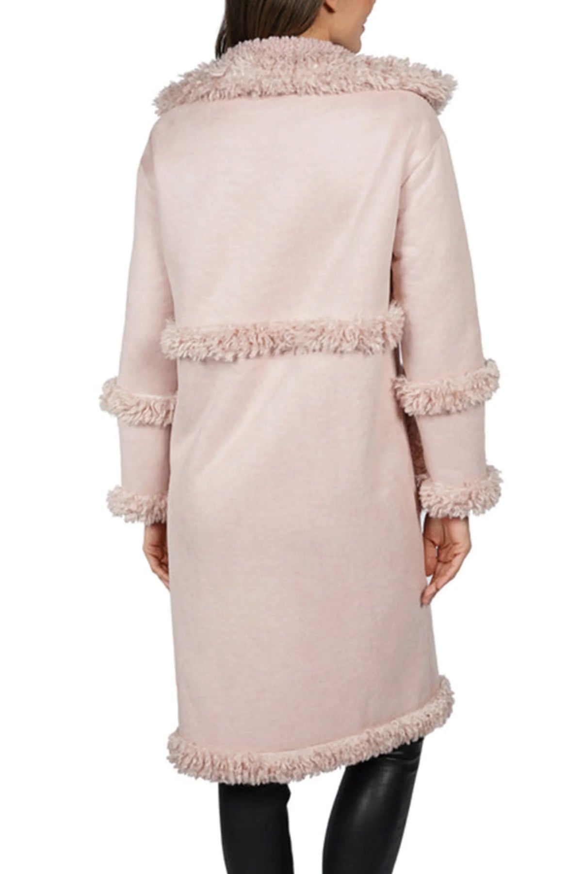 Love Token Faux-Suede Shearling Faux Fur Jacket