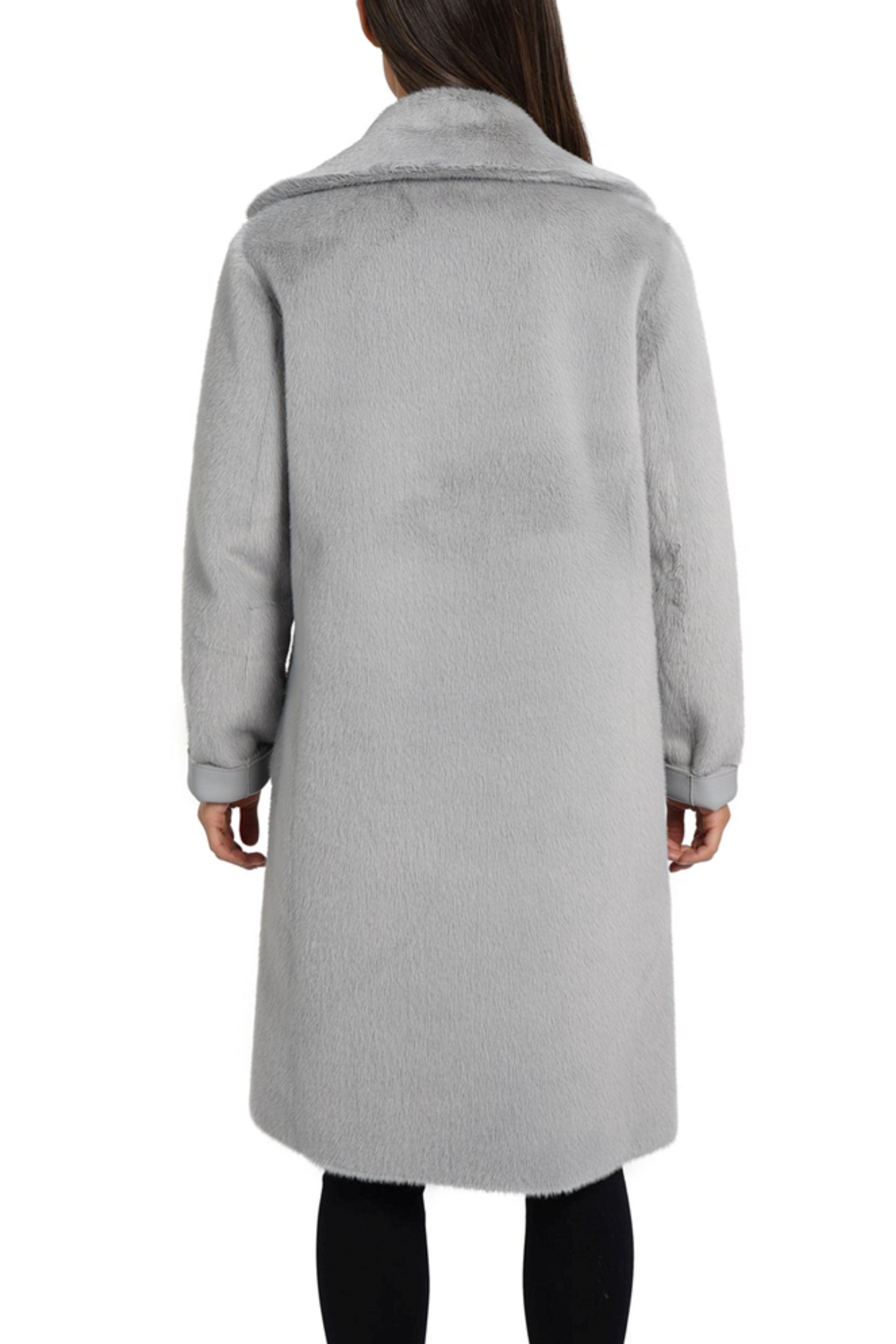 Love Token Reversible Faux-Leather Faux Fur Coat