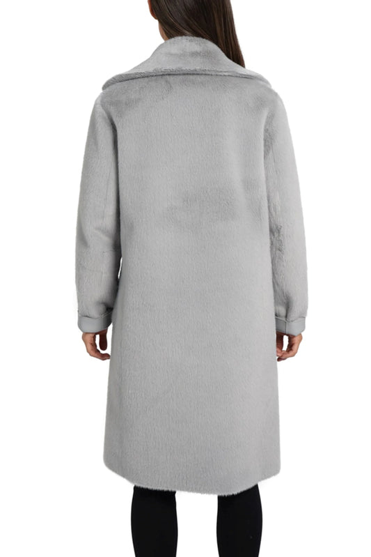 Love Token Reversible Faux-Leather Faux Fur Coat