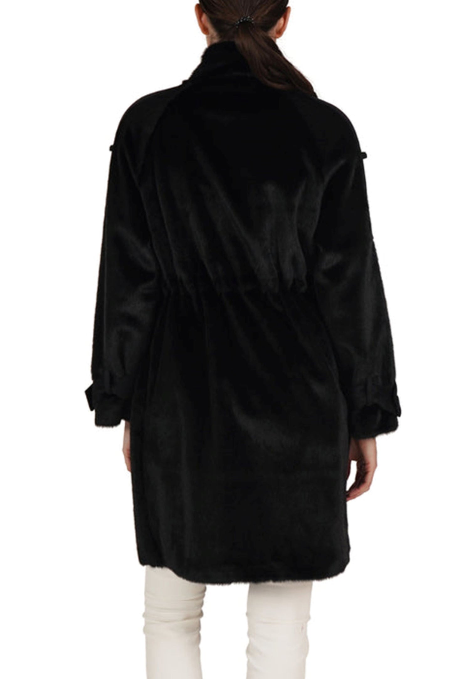 Love Token Drawstring Waist Parka Jacket