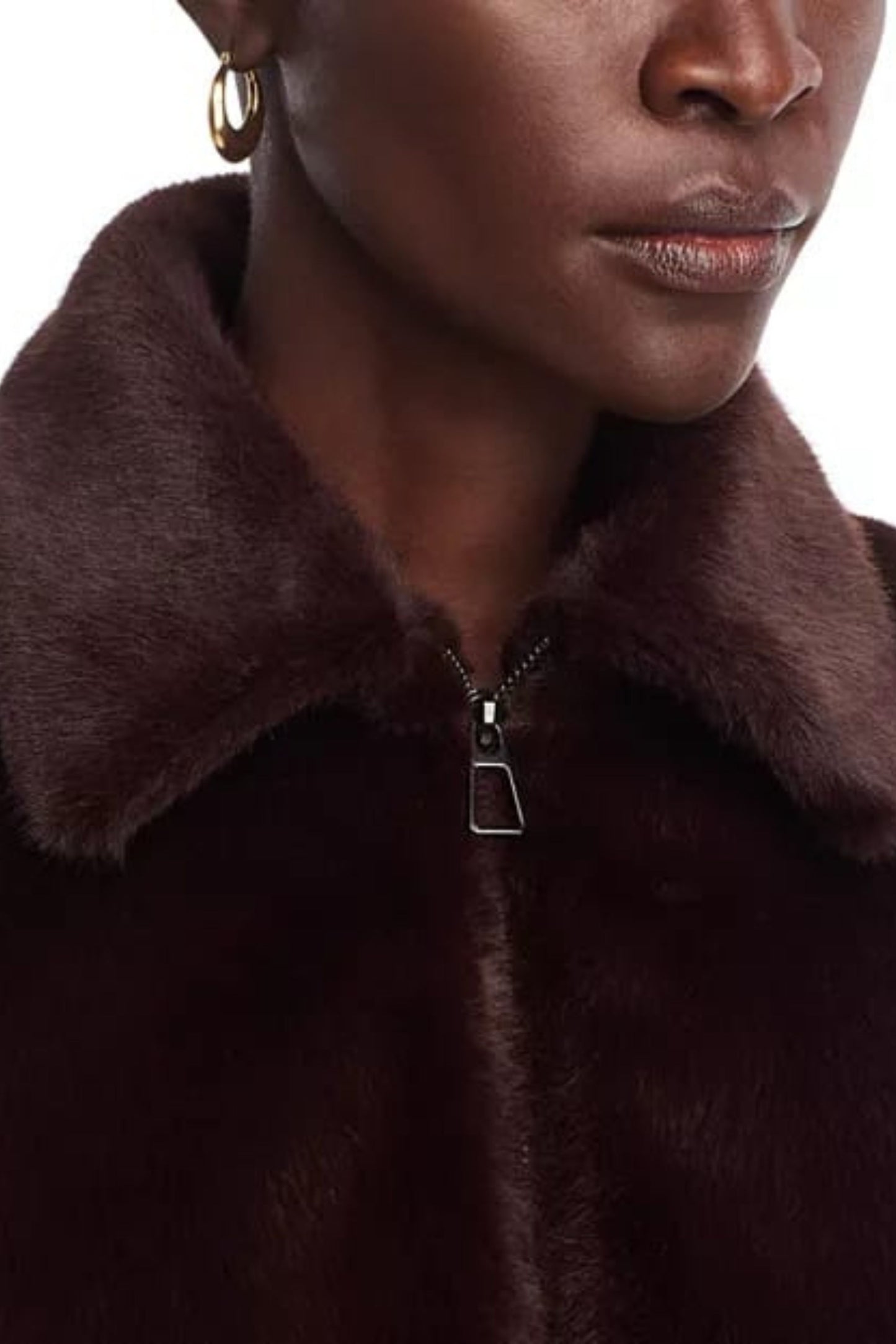 Love Token Faux Fur Moto Jacket