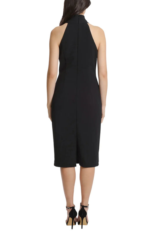 London Times Halter-Style Sheath Dress
