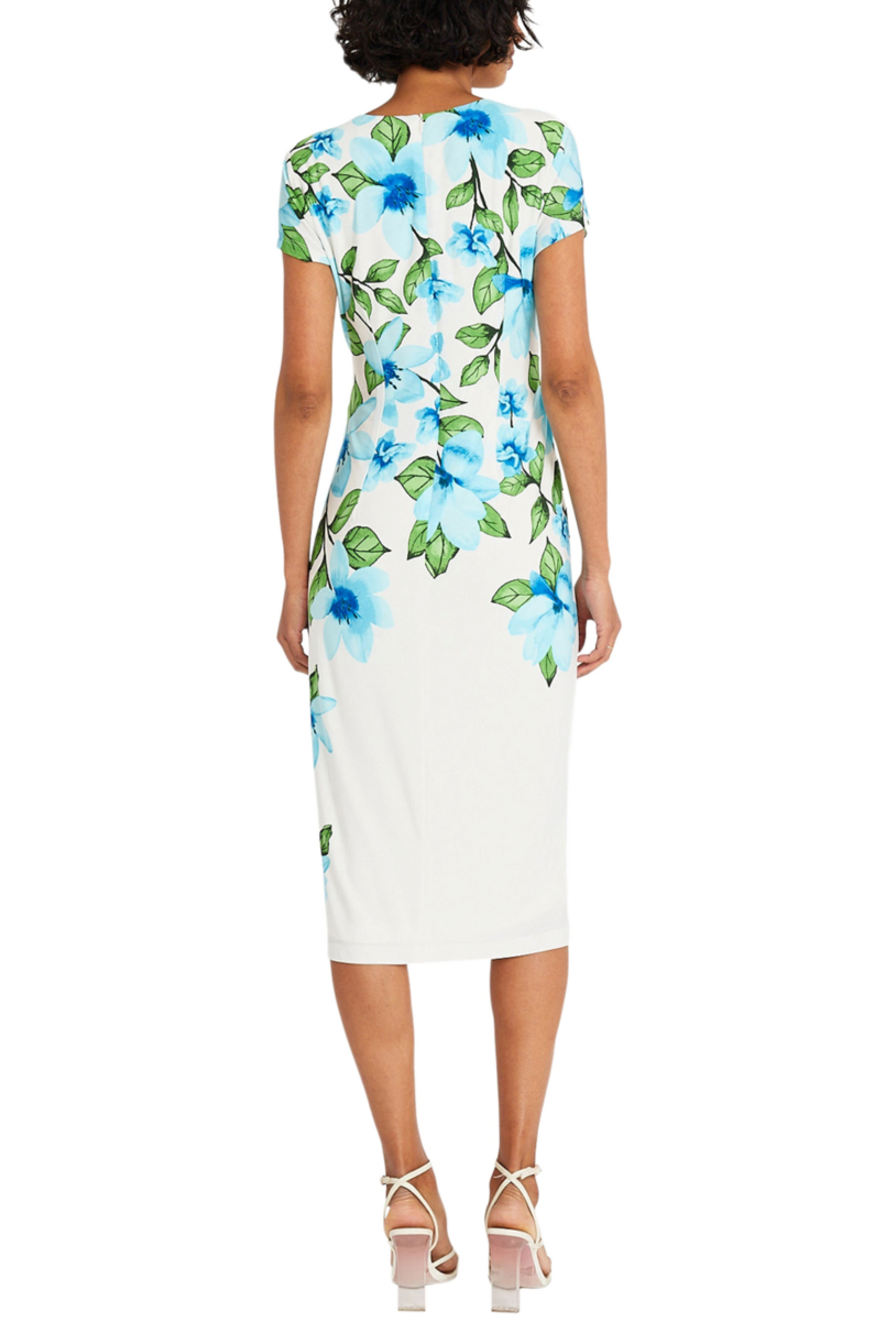 Maggy London Cap Sleeve Floral Sheath Dress