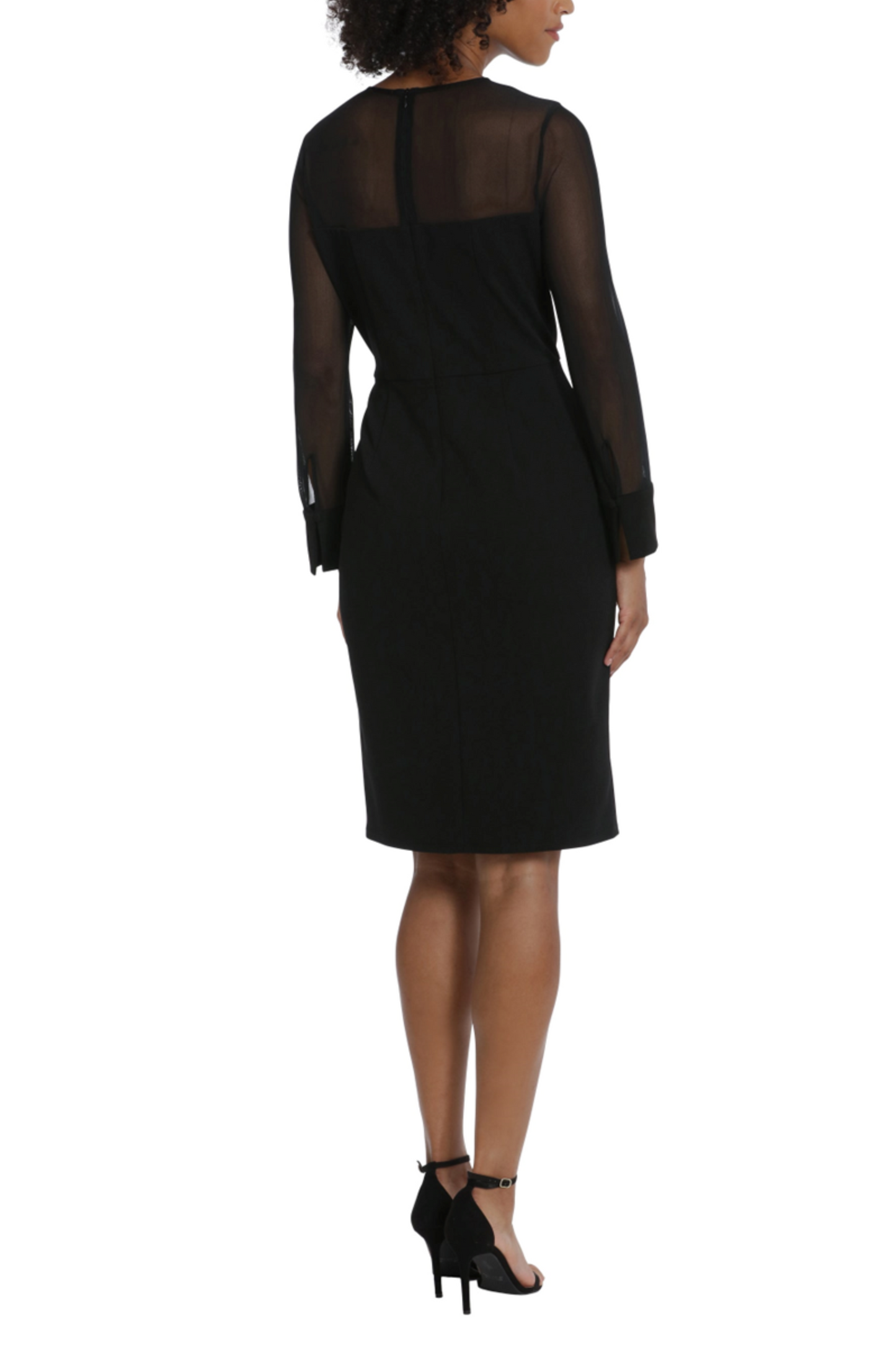 Maggy London Illusion Neckline Sheath Dress