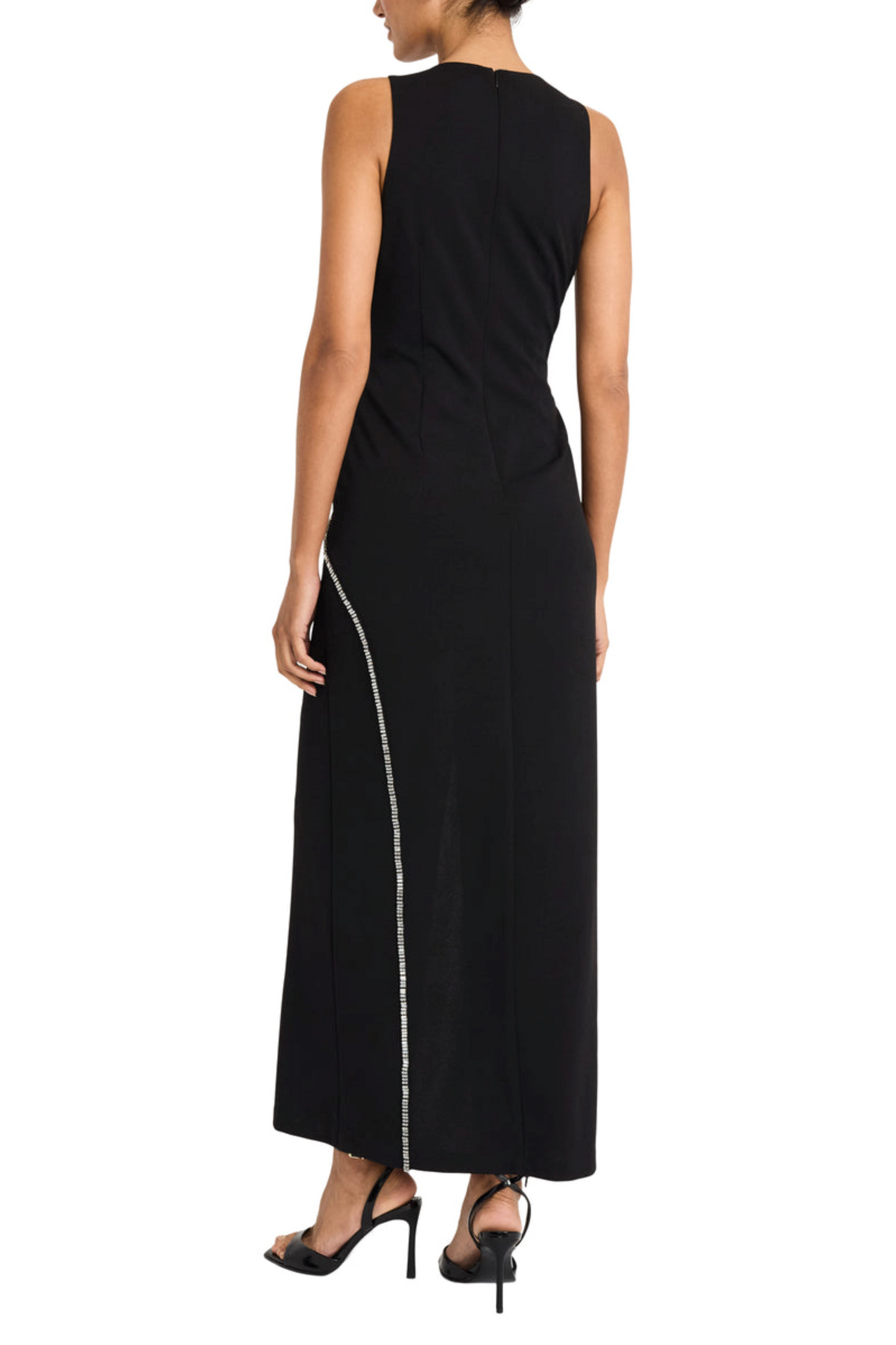 Maggy London Keyhole Embellished Evening Dress