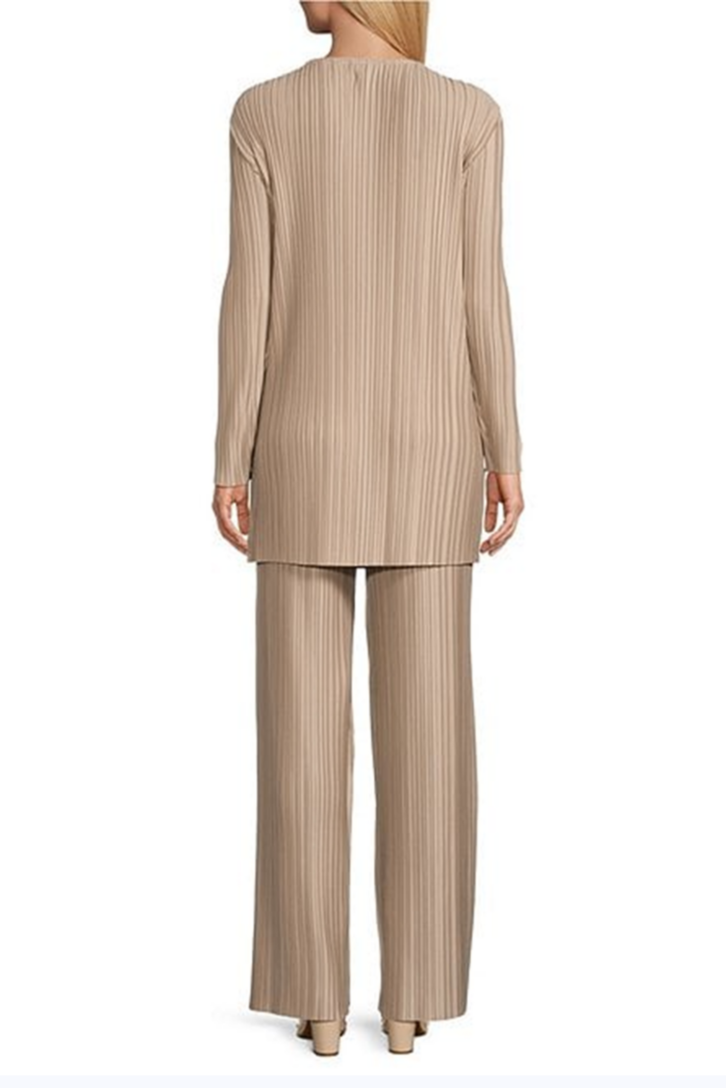 Marina Long Sleeve Accordion 2-Piece Pants Set