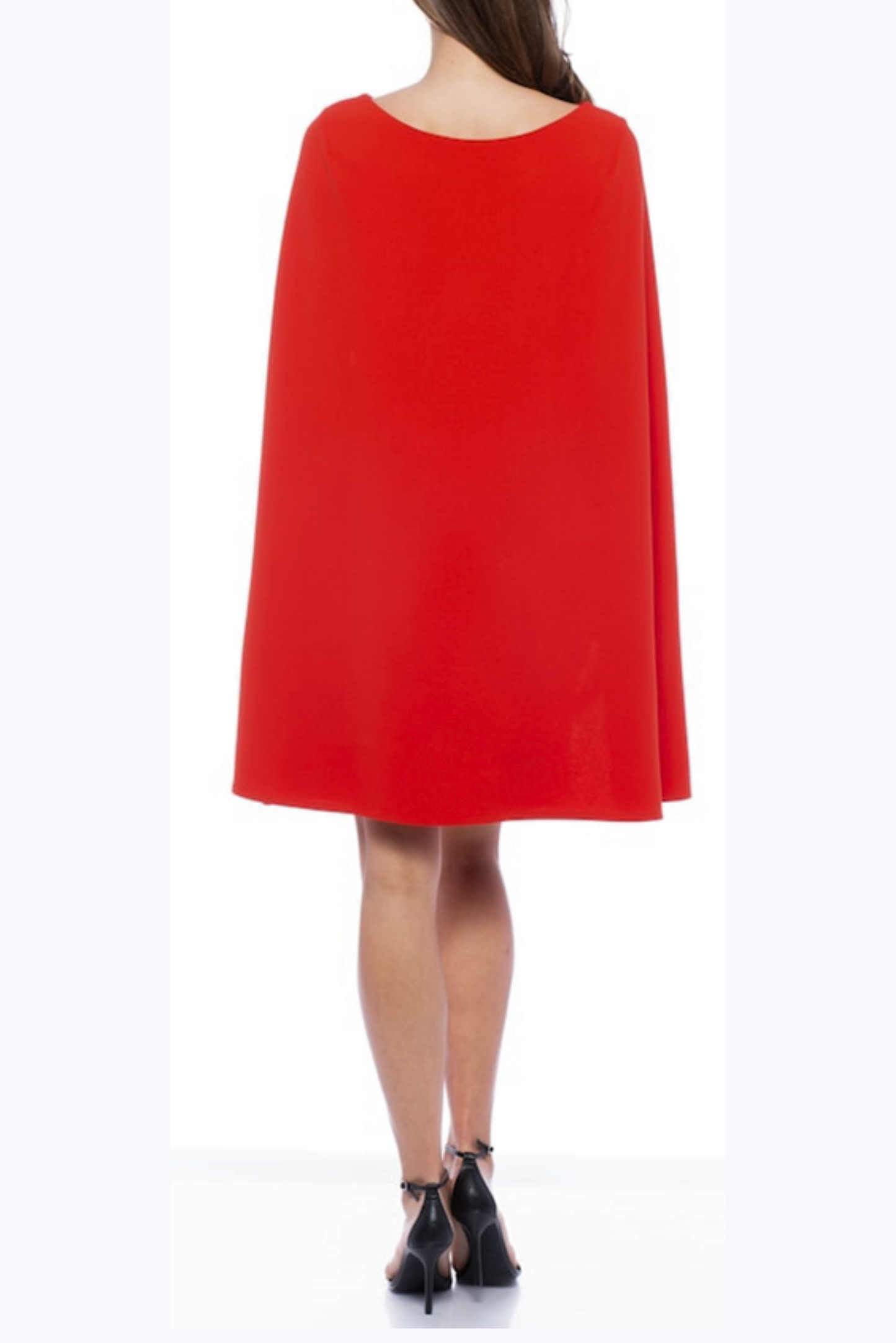 Marina Cape Sleeve Embellished Sheath Dress