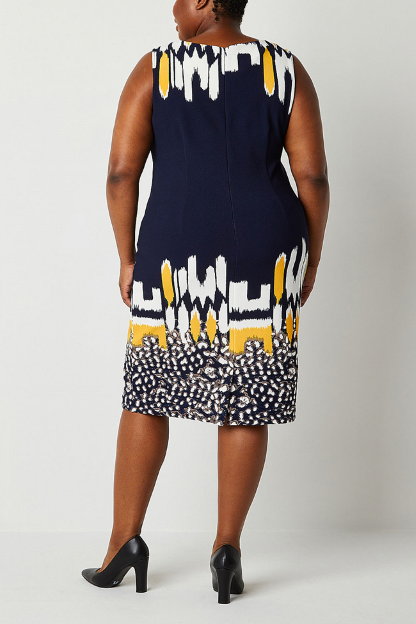 Maya Brooke Abstract Print Cropped Jacket Dress