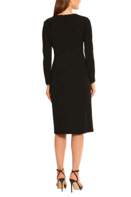 Maggy London Long Sleeve Button Detail Dress