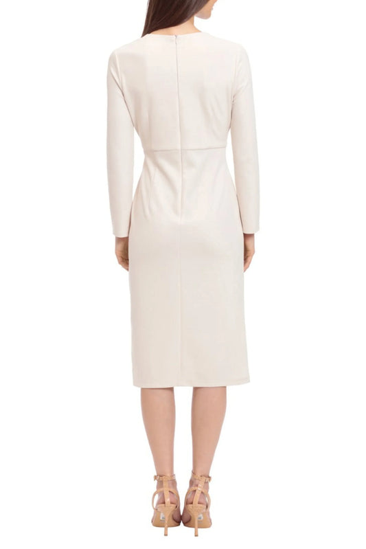 Maggy London Long Sleeve Button Detail Dress