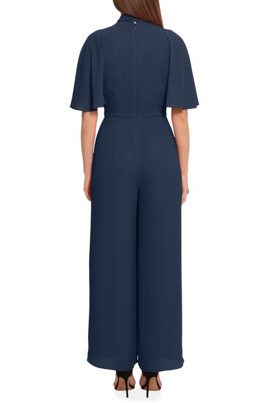 Maggy London Flutter Short Sleeve Jumpsuit