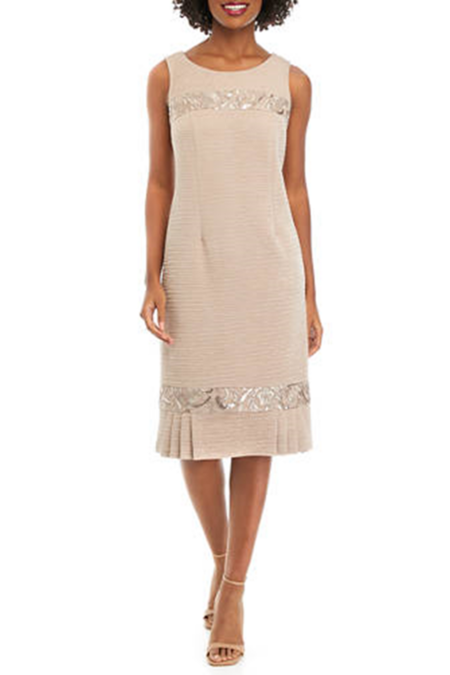 Maya Brooke Embroidered Sequin 2-Pc Jacket Dress