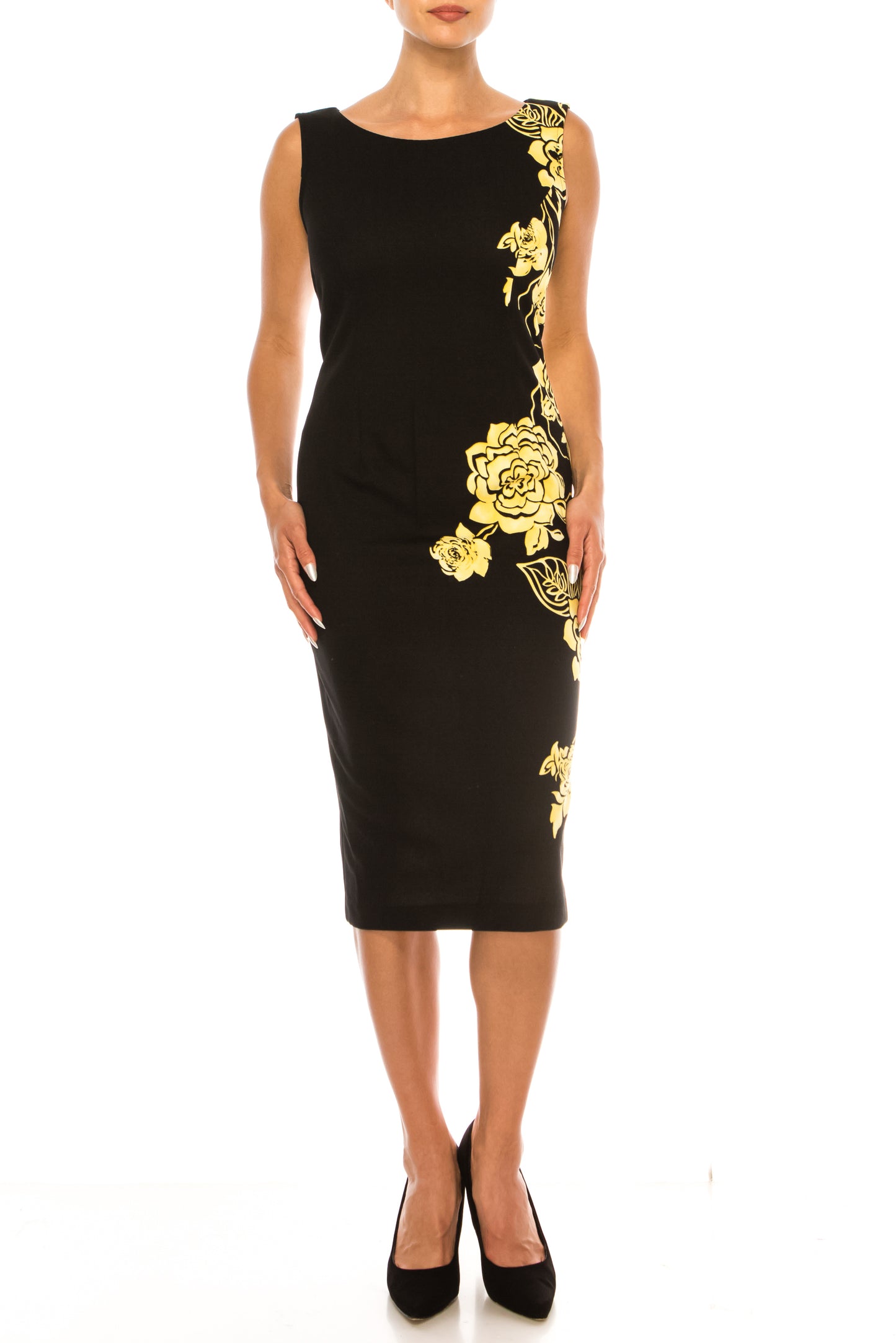 Maya Brooke 2-Pc Floral Print Ruffled Jacket Dress