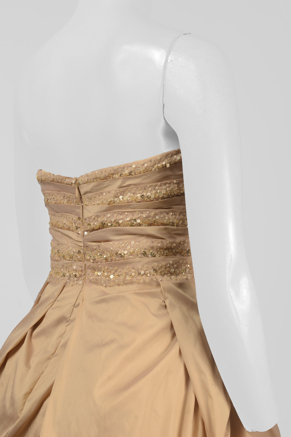 Monique Lhuillier Bubble Tiered Embellished Dress
