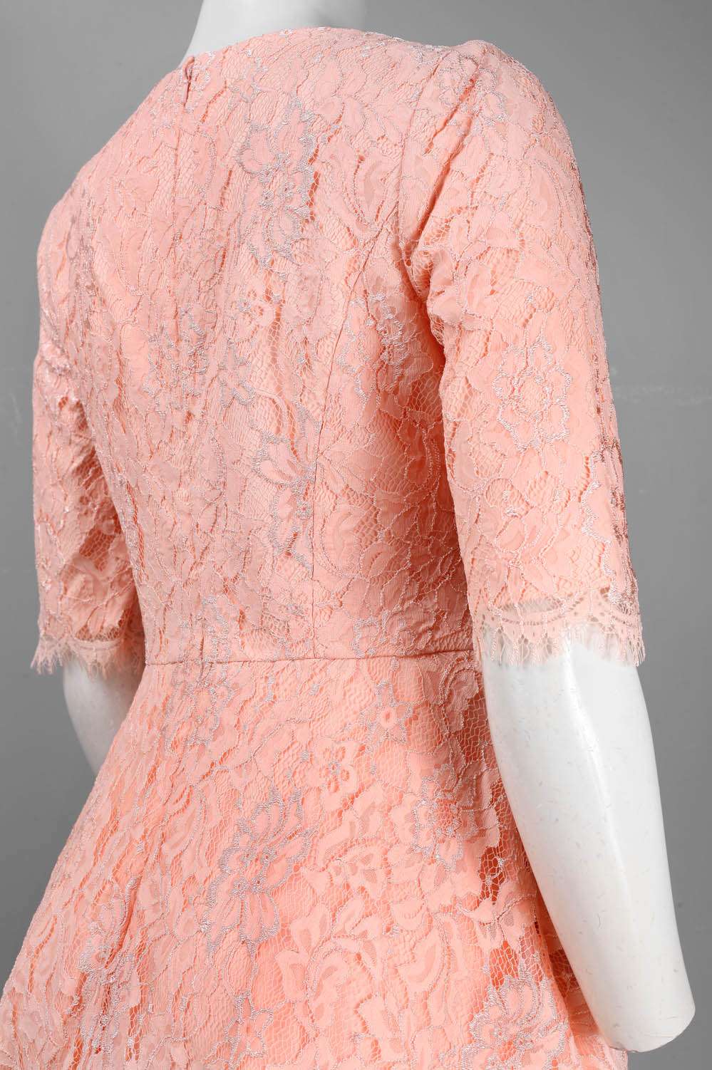 Monique Lhuillier Fit & Flare Short Lace Dress