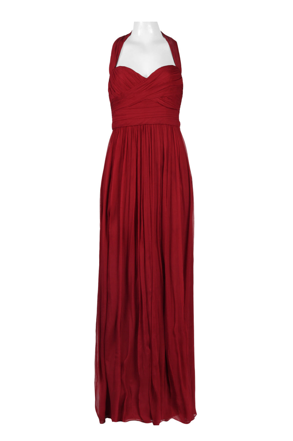 Monique Lhuillier Halter Ruched Bridesmaid Dress