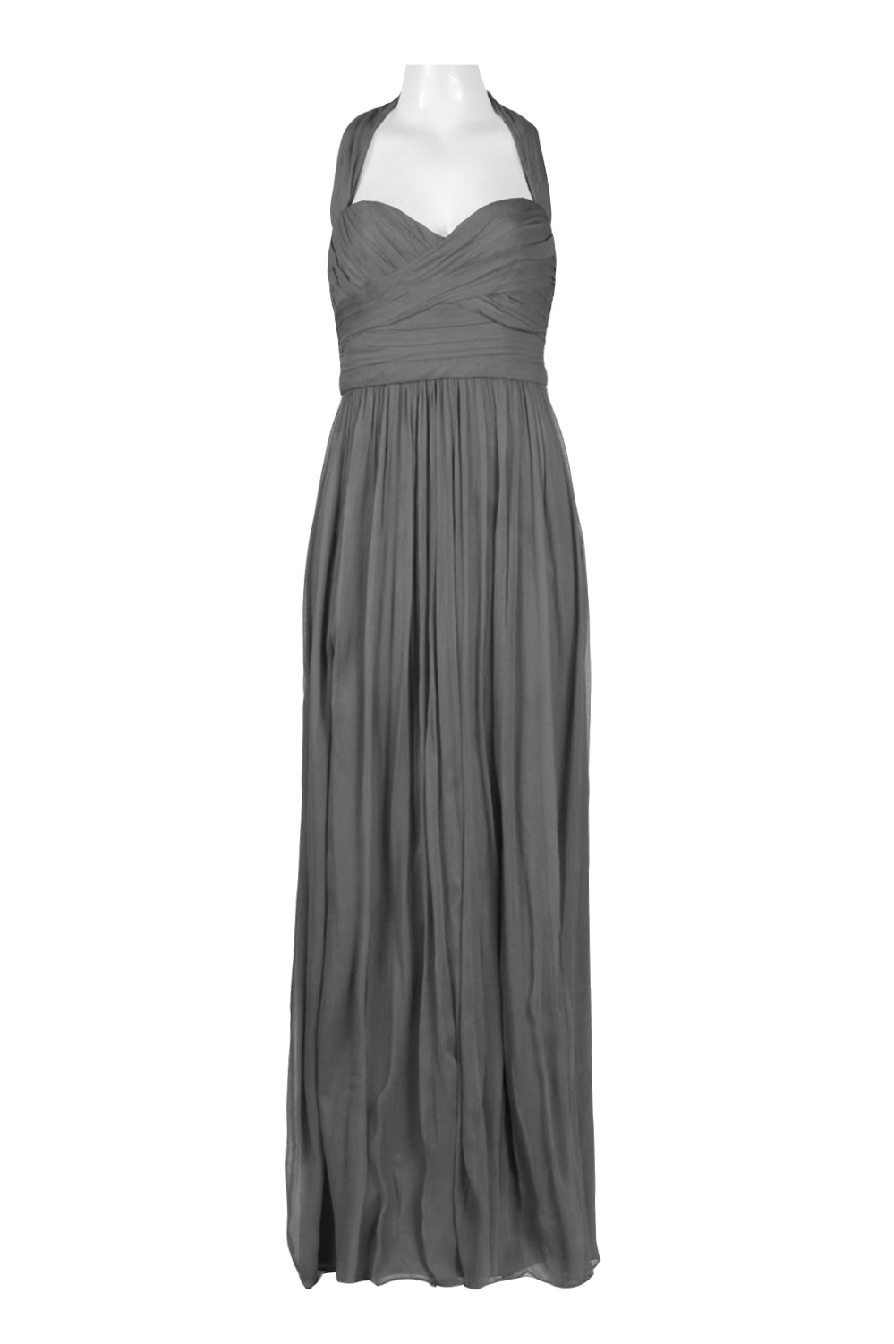 Monique Lhuillier Halter Ruched Bridesmaid Dress