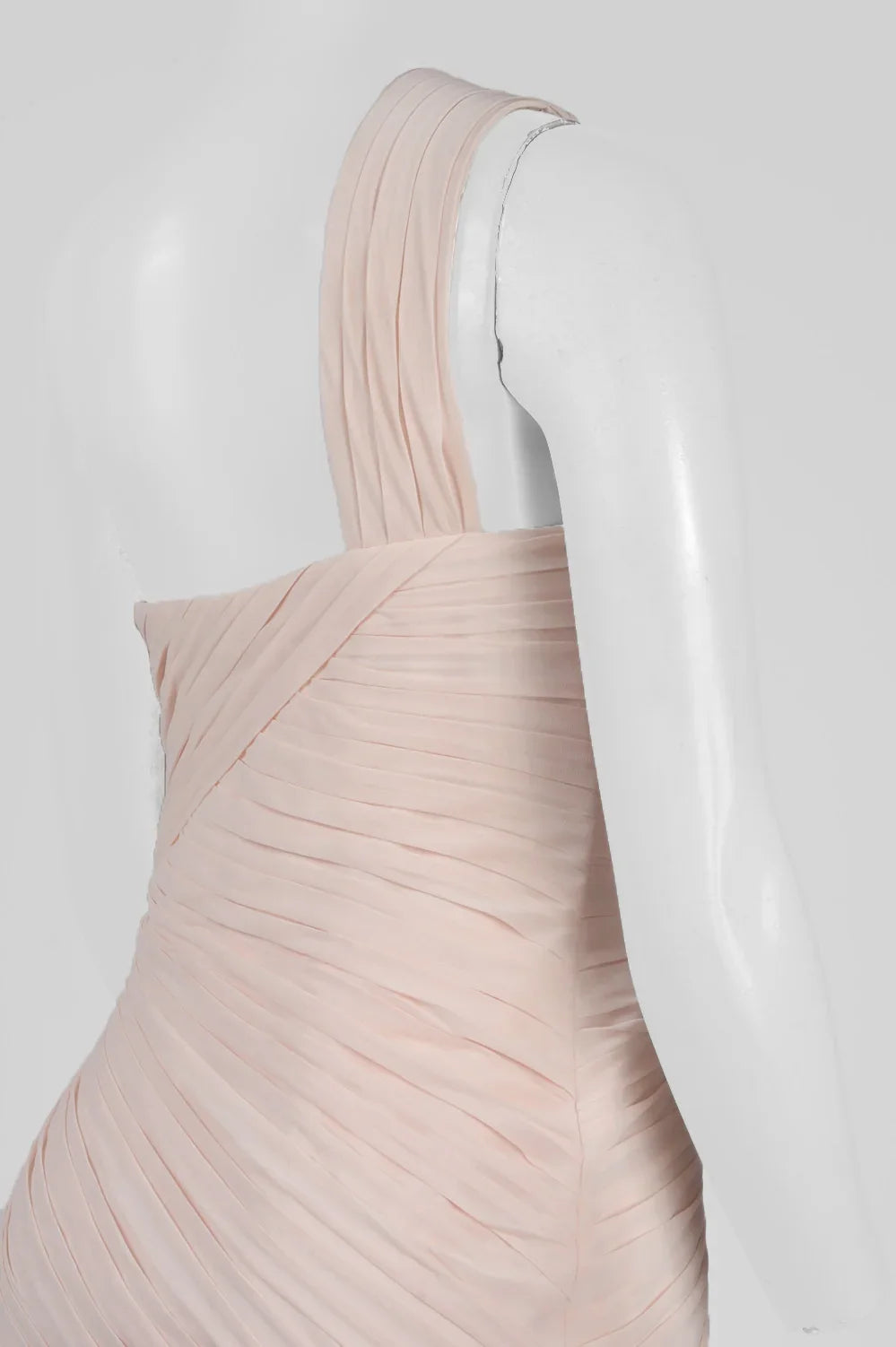 Monique Lhuillier One Shoulder Pleated Party Dress