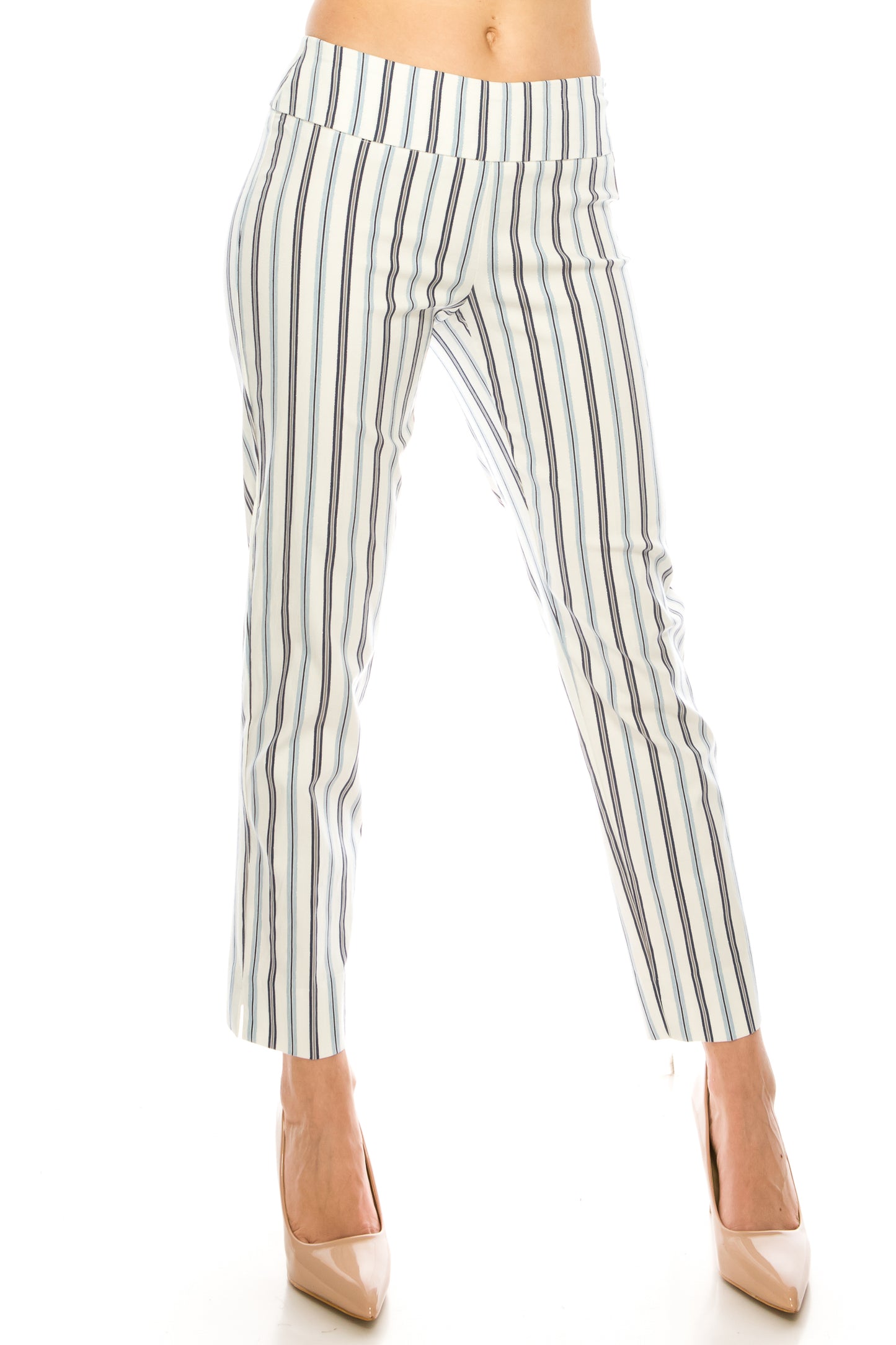 Zac & Rachel Slim Fit Pull-On Printed Pants