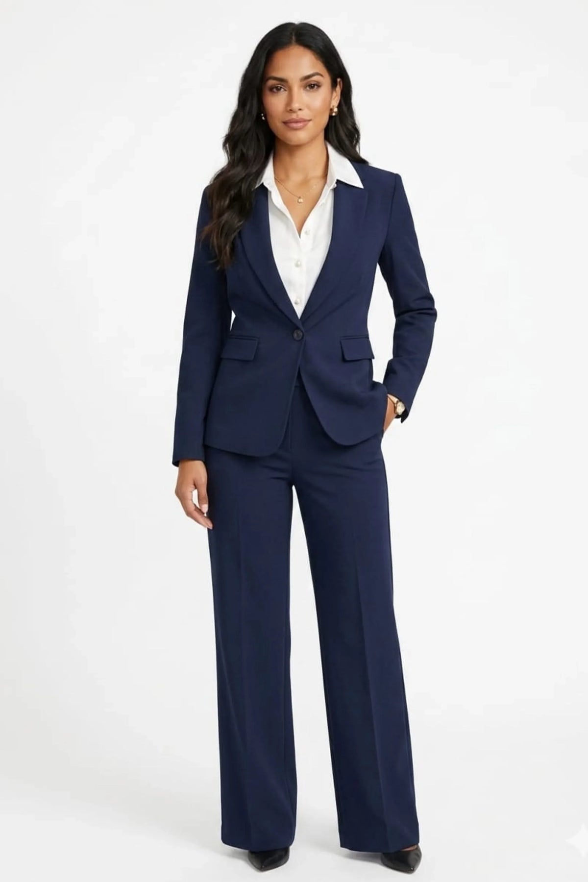 Zac & Rachel Wide Leg Belted Pants