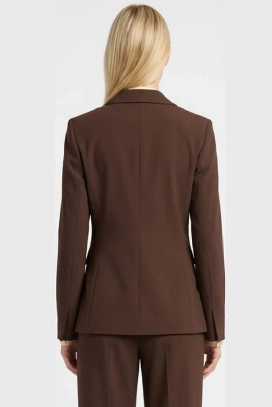 Zac & Rachel Notched Lapel Single Button Blazer