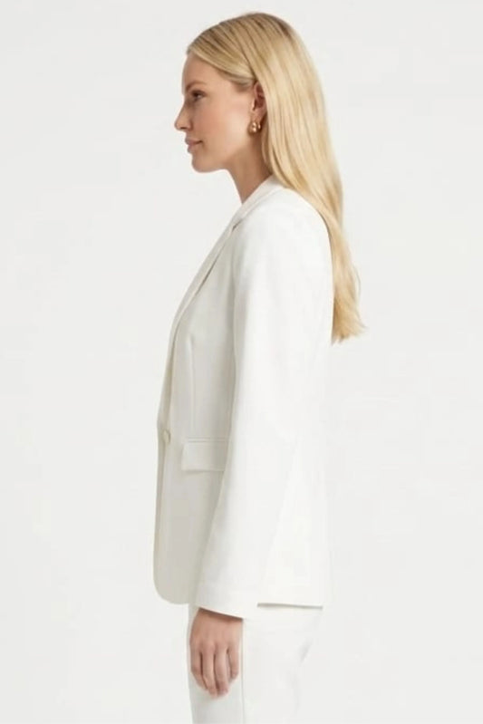 Zac & Rachel Notched Lapel Single Button Blazer