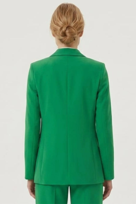 Zac & Rachel Notched Lapel Single Button Blazer