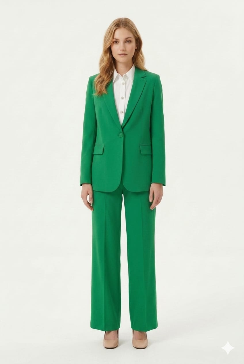 Zac & Rachel Notched Lapel Single Button Blazer