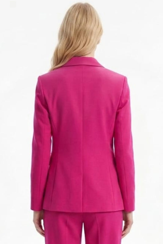 Zac & Rachel Notched Lapel Single Button Blazer