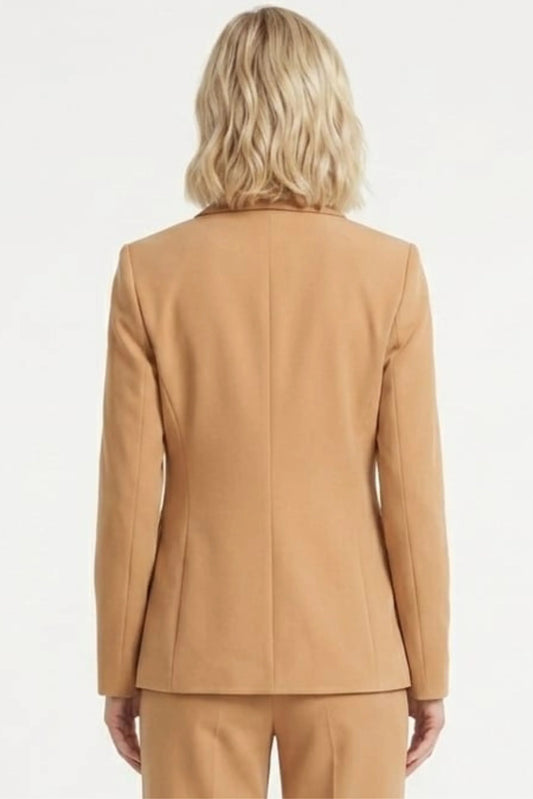 Zac & Rachel Notched Lapel Single Button Blazer
