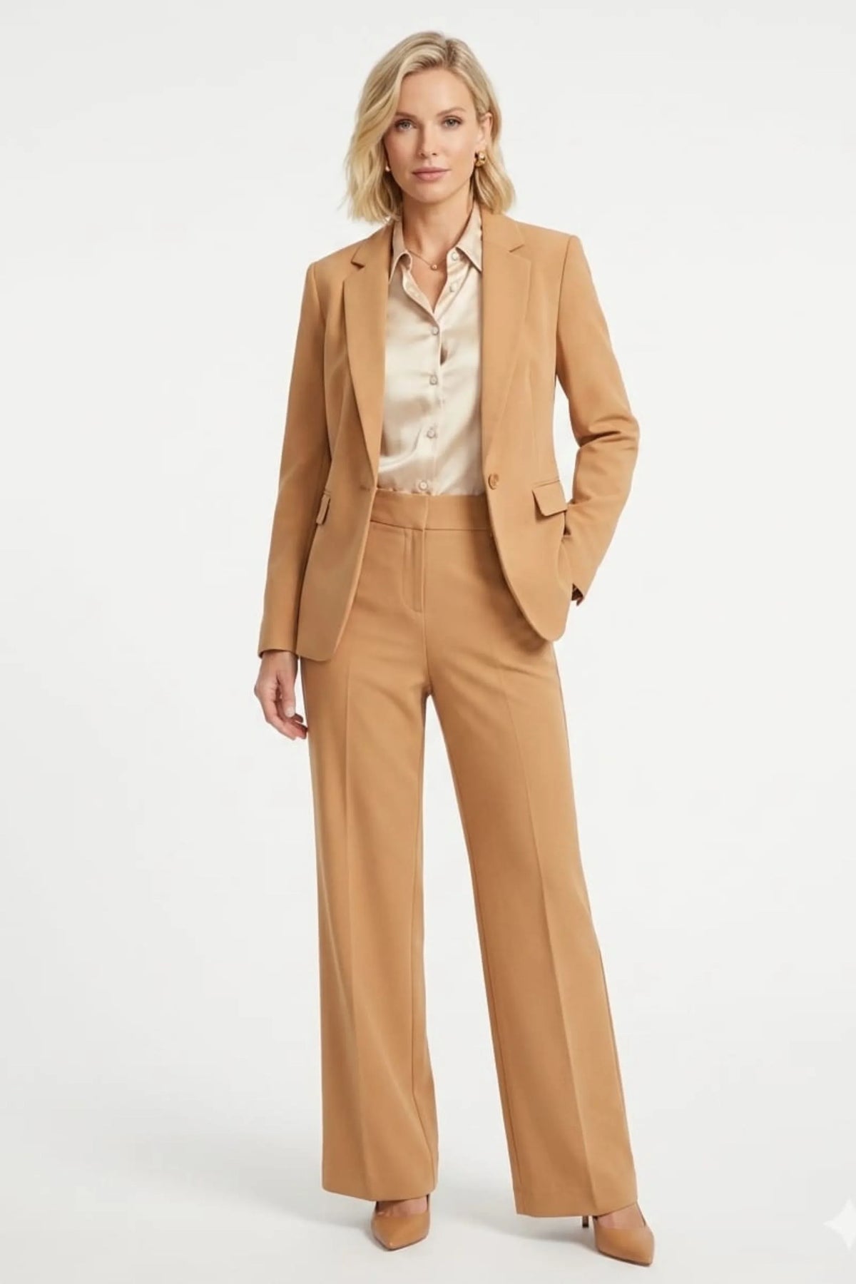 Zac & Rachel Wide Leg Belted Pants