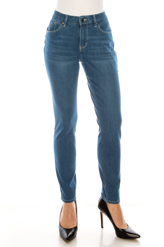 Nygard Button Zip Up 5 Pocket Skinny Jegging