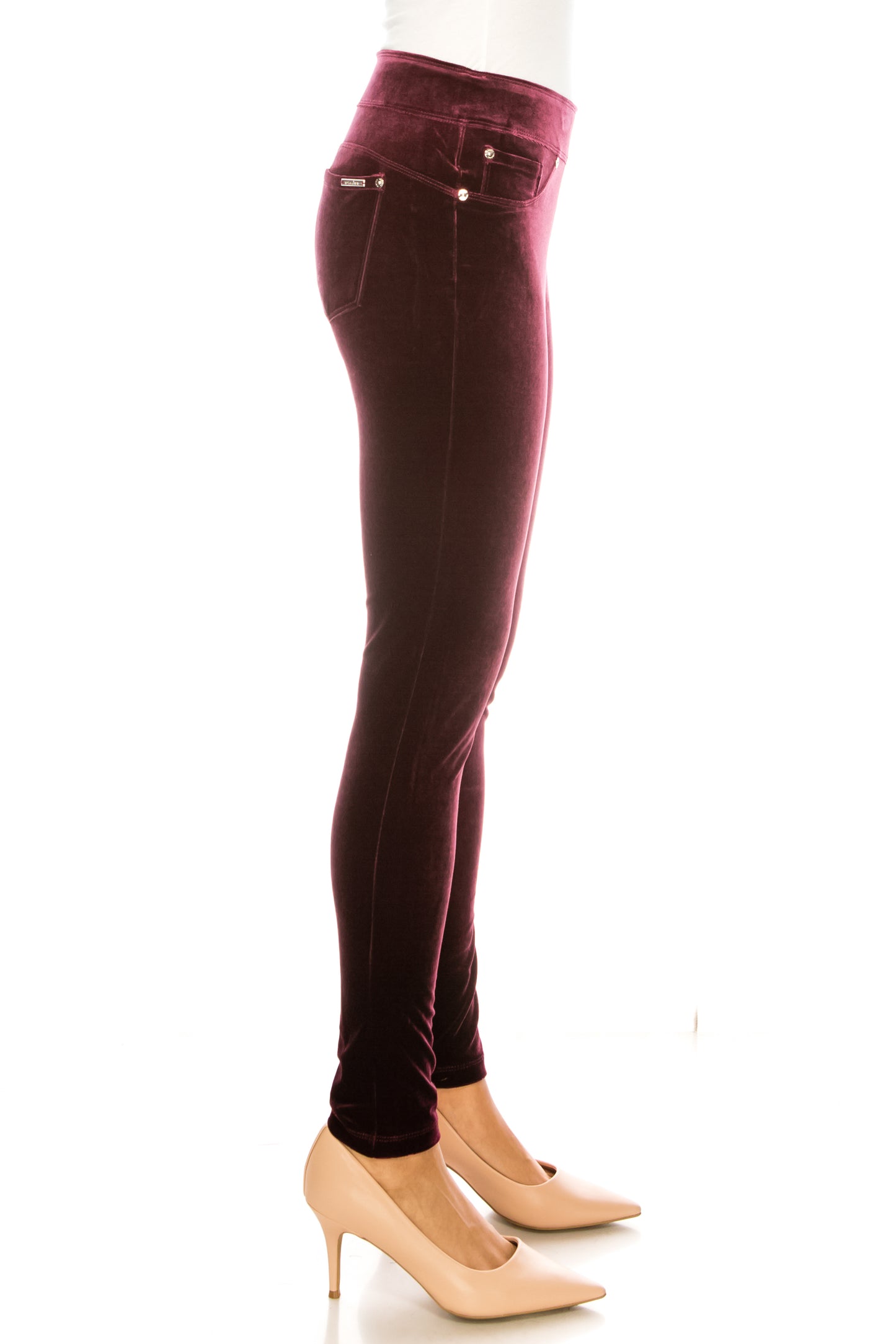 Nygard Sangria Two Pocket Velvet Skinny Jegging