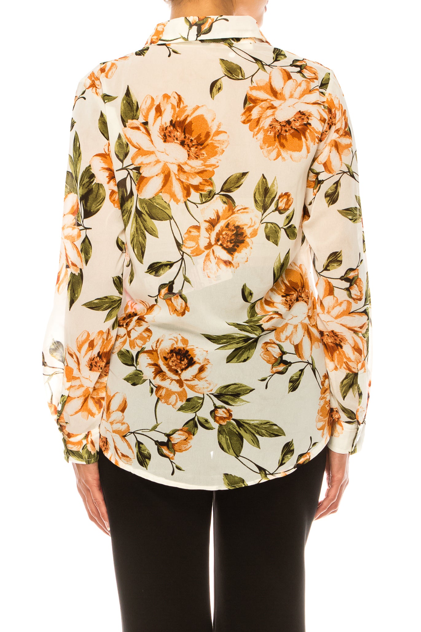 Paparazzi Long Sleeve Floral Button Down Top